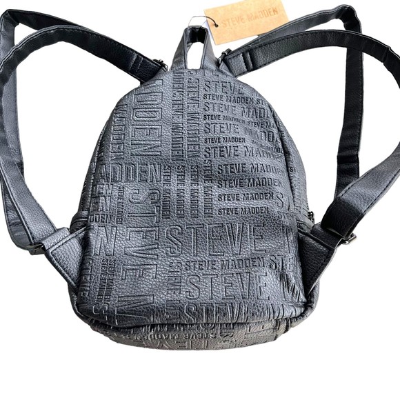 Steve Madden Black Mini Bagpack NWT main image 4